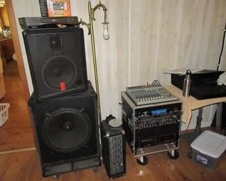 PA speakers, PA system