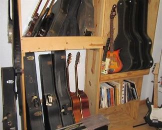 guitars and cases