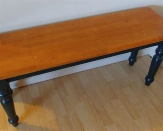 Maple and Green Bench 44" by 19" by 14" Asking $89.00