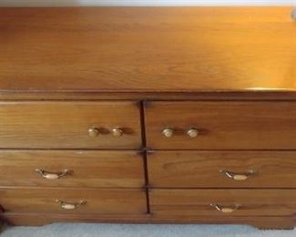 Oak Chest of Drawers 51" by 32" by 17.5" Asking $175.00