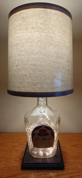 Set of (2) Crown Royal Lamps 3 options of lighting top bulb, lighting in the bottles or all the above. Asking $145.00 for the pair