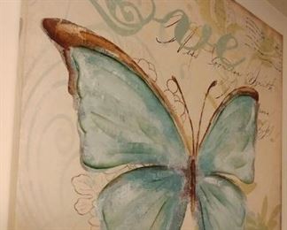 Butterfly Picture 30" by 30" Asking $19.00