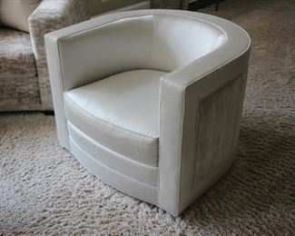 Pair Vanguard swivel tub chairs