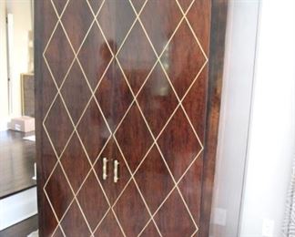 Fabulous lighted bar cabinet with fridge