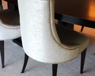 Bolier & Co. Domicile Pier Oval Dining Table; 8 Baker Salon dining Chairs