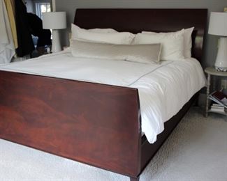 MBR Set – Bolier “Rosenau Biedermeier” King Sleigh Bed, Pair Night Stands & Chest on Chest & dresser