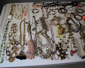 large lot of J. Crew costume jewelry - most NEW with tags - statement necklaces, bracelets, earrings……