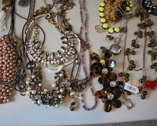 large lot of J. Crew costume jewelry - most NEW with tags - statement necklaces, bracelets, earrings……