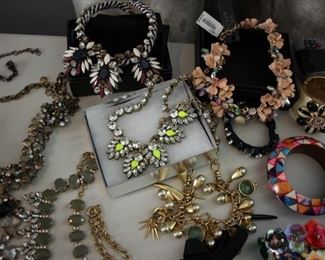 large lot of J. Crew costume jewelry - most NEW with tags - statement necklaces, bracelets, earrings……