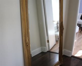 Large gilt wall mirror
