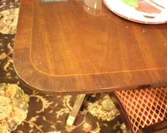 Kindel dining table, 8 chairs & breakfront
