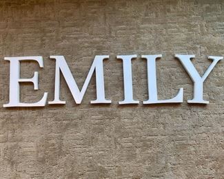 Pottery Barn letters