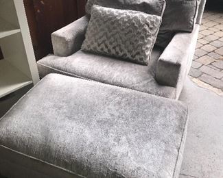 Baker lounge chair & ottoman