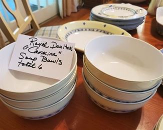 Royal Doulton "Carmina"  china pattern Soup Bowls