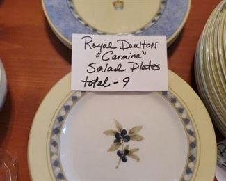 Royal Doulton Pattern "Carmina" Salad Plates
