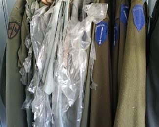 Vintage army jackets from Korean and Vietnam Wars