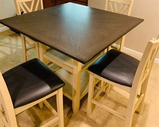 High Top Table & 4 Chairs