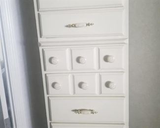 White tall New Dresser  $125