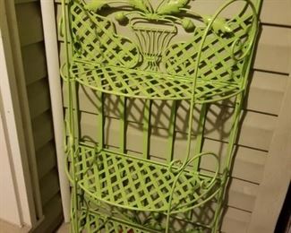 Green folding Plant stand