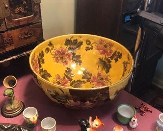 Large punch bowl