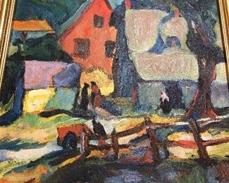 Fine Impressionist oil painting about 12" x 8"