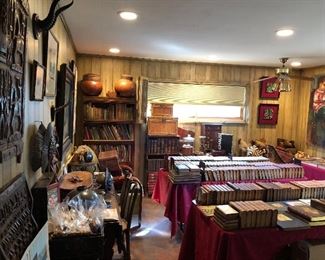 Amazing collection of rare books of Children's illustrated and leather bound sets, very many art books too!