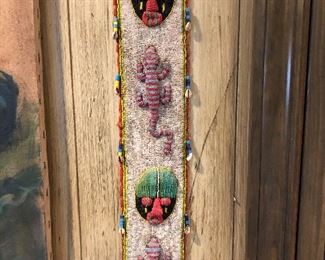 Nigerian Yoruba beaded panel