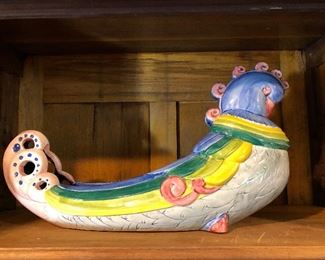 Jane F. Bennison large Vernon kilns ceramic Phoenix