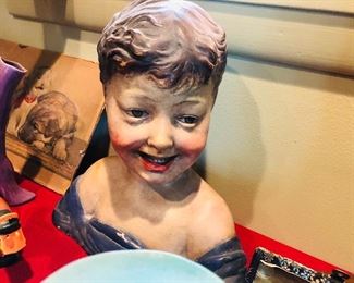 Italian hollow cast bust