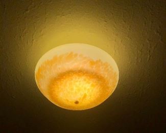 Antique ceiling shade