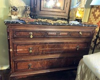 Marble top dresser