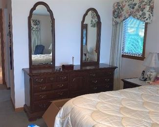 Bedroom Furniture with dresser, mirror and night stands