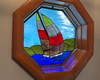 stained glass sailboat