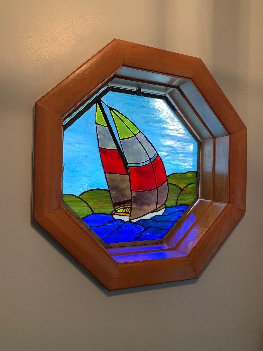 stained glass sailboat