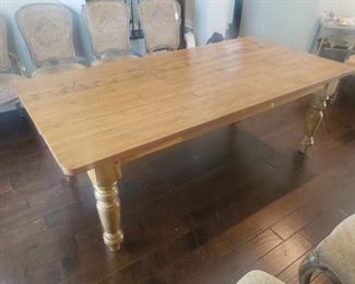 solid wood farm table