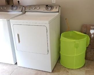 washer and electric dryer with steam feature