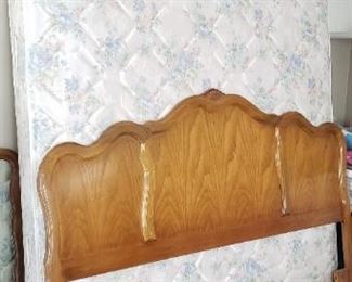 mattress, headboard with frame