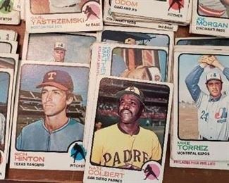 baseball cards, vintage 1970s 
