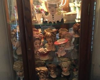 What a collection! And all in a very nice tall lit curio cabinet that is also for sale. Perfect for your growing collection!