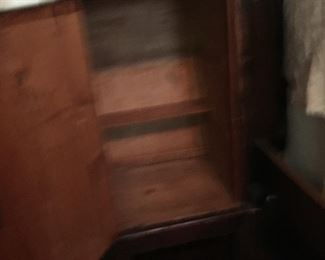 inside of cabinet