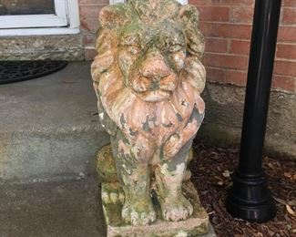 This pair of concrete lions will make your entrance look awesome as the guard your castle