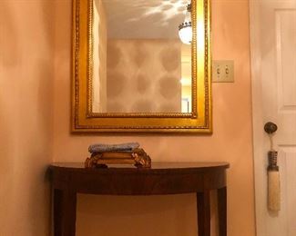 Evil queen mirror and parlor table
