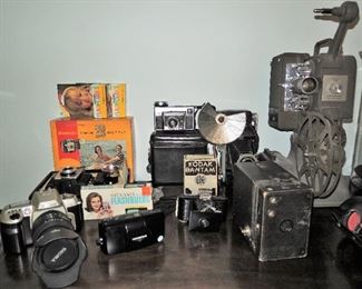 Movie Projector - Nikon Film Camera - Instamatics - 2-A Brownie