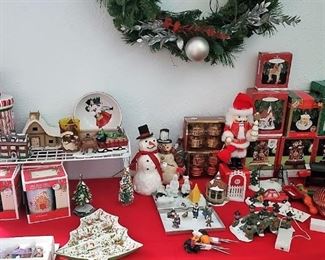 Hallmark Ornaments, Christmas Decor, Villages, Candles and Stocking holders