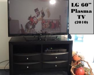Black Media Dresser - 60" Plasma TV