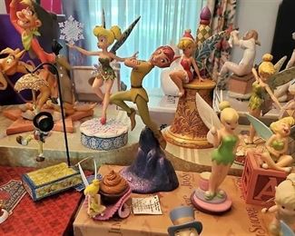 Disney Collections, Jim Shore:  Peter Pan, Tinkerbell, Jimney Cricket, Alice in Wonderland, Winnie the Pooh, Lion King, Toy Story 