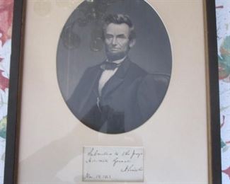 Abraham Lincoln Signature