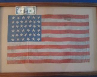 1889  39-Star American Silk Flag