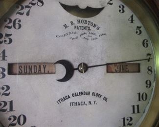 Antique Ithaca Calendar Clock