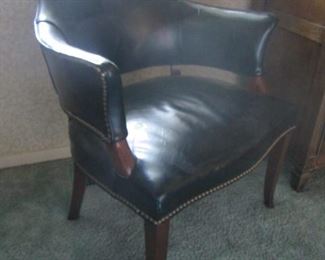 Black Leather Arm Chairs